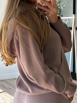 Activate Mock Neck Pullover | Mocha