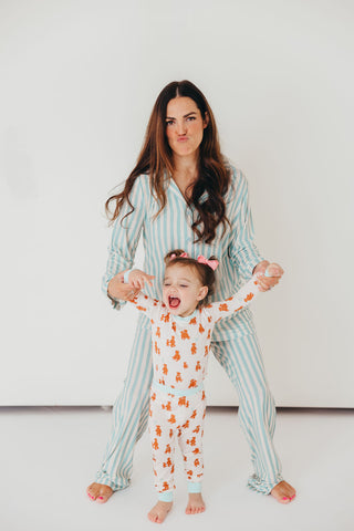 Kids Love You Beary Much Pajama Set | Blue | Tiny Talulah