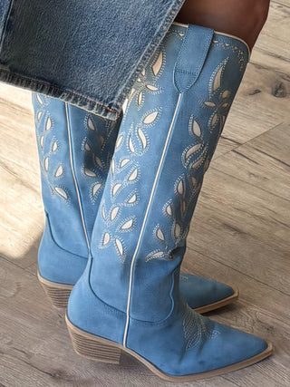 Bronco Western Boots | Sky Blue