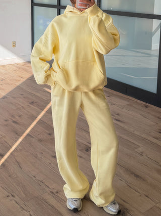 Comfort Season Oversized Hoodie | Lemon