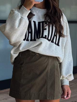 "GAMEDAY" Sweatshirt | Heather Grey