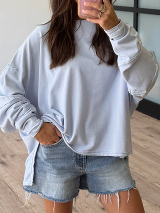Wave Catcher Oversized Top | Powder Blue