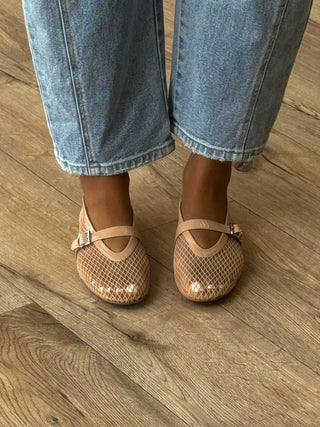 Giselle Mesh Ballerina Flats