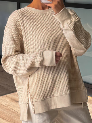 Off Hours Thermal Pullover | Oat