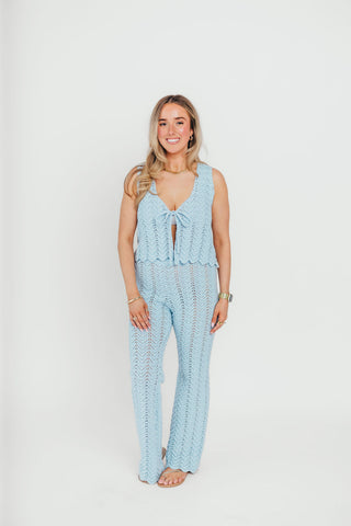 Blue Skies Crochet Pants