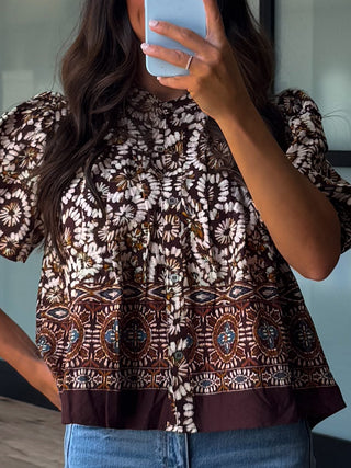 Copacabana Puff Sleeve Blouse | Earthbound