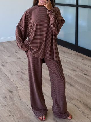 Just Lounging Knit Pullover | Pink Truffle