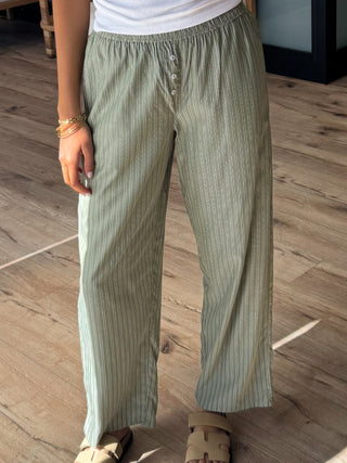 Cloud Nine Lounge Pants | Olive Stripe