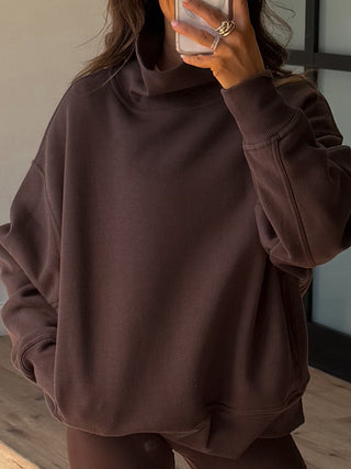 Ivyline Mock Neck Pullover | Espresso
