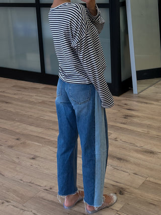 Dockside Button-Front Top | Navy