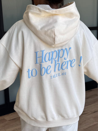 "Happy To Be Here!" Lounge Set | Ivory