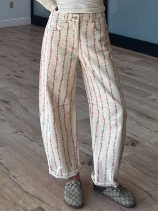 Petunia Barrel Jeans | Pink