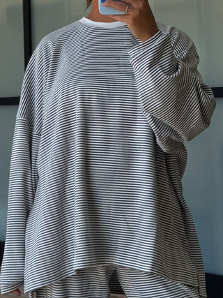 Just Lounging Knit Pullover | Grey