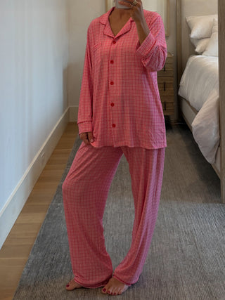 Pink Picnic Women's Pant Set | +Plus Available