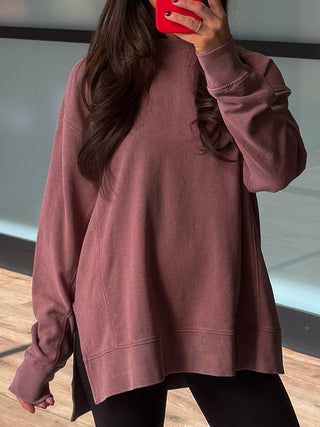 Highland Long Sleeve Top | Mauve