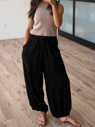Austyn Baggy Balloon Pants | Black