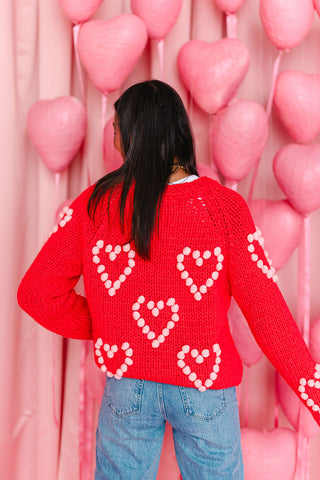 You Have My Heart Pom Sweater | +Plus Available | FINAL SALE