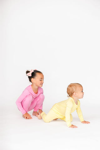 Kids Pink Poppy Pajama Set | Tiny Talulah