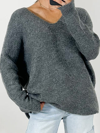 Emy Knit Sweater | Charcoal