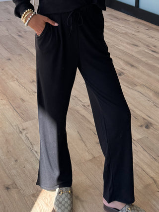 At Your Leisure Lounge Pants | Black | RESTOCK