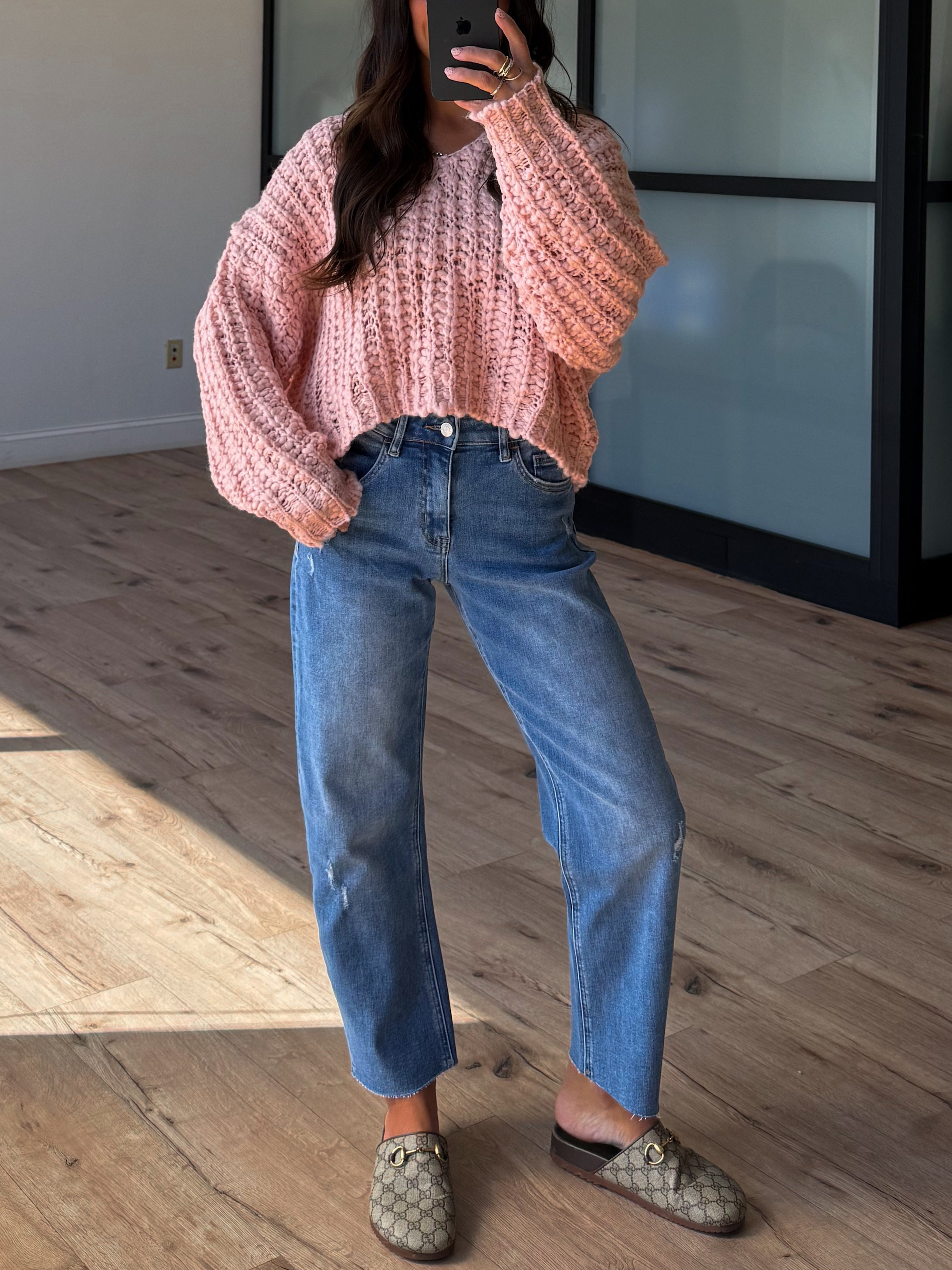 Dylan Chunky Knit Sweater Blush – Shop Talulah