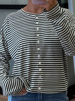 Dockside Button-Front Top | Forest