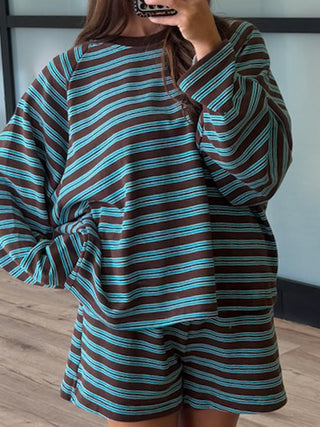 Perfectly Aligned Raglan Pullover | Cocoa Teal