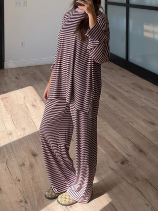 Rest Mode Ribbed Pullover | Mocha Rose