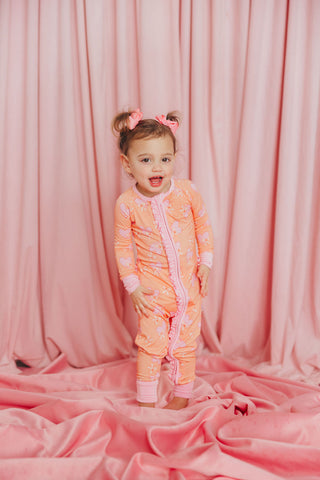 Sweetheart Ruffle Sleep Onesie | Tiny Talulah