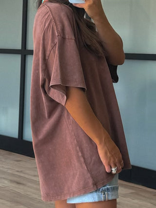 Jett Boyfriend Tee | Rust