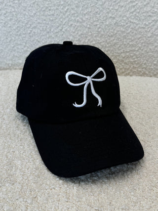 Embroidered Bow Baseball Cap | 6 Colors Available