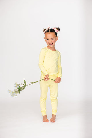 Kids Lemon Pajama Set | Tiny Talulah