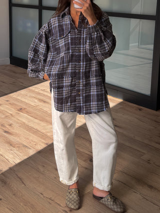 Vintage Flannel Button-Down | Midnight | +Plus Available | RESTOCK