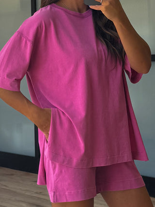Roam Tee + Shorts Set | Orchid