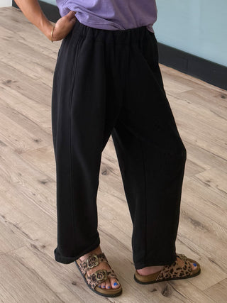 Worn Well Barrel Lounge Pants | Black | RESTOCK