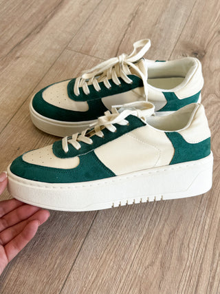 Kaia Platform Sneaker | Forest Green