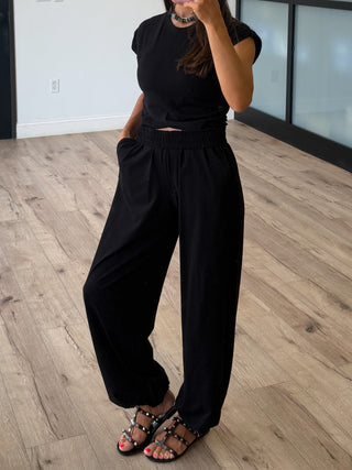Birdie Crossover Two Piece Set | Black