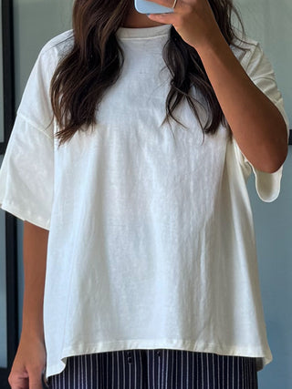 Westport Oversized Tee | Cream