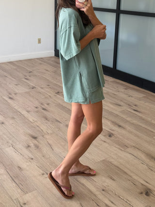 Field Day Tee + Shorts Set | Sea Green