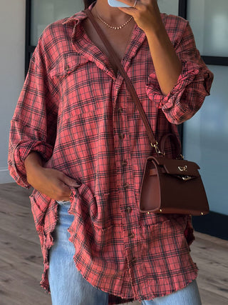Stone Cliff Plaid Tunic | Clay | +Plus Available | RESTOCK