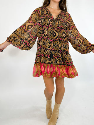 Cecelia Tiered Dress | Aztec | FINAL SALE