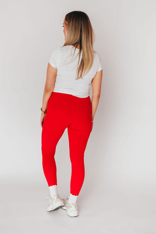 Butter Soft Leggings 2.0 | Red | +Plus Available