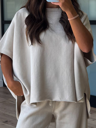 Worn Well Oversized Top | Cloud | +Plus Available