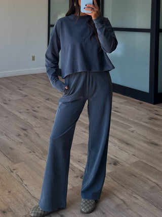 Clarity Long Sleeve + Pants Set | Smoky Blue