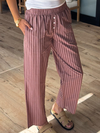 Cloud Nine Lounge Pants | Berry Plaid