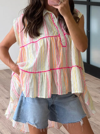 Luminous Summer Swing Top