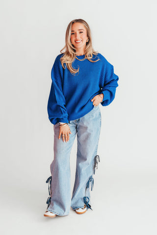 Jordy Knit Sweater | Cobalt