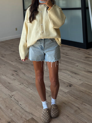 Shaffer Button Cardigan | Buttercream