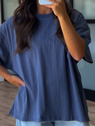 Westport Boyfriend Tee | Navy
