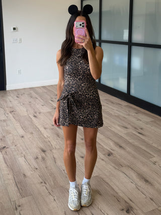 Leopard Active Wrap Romper